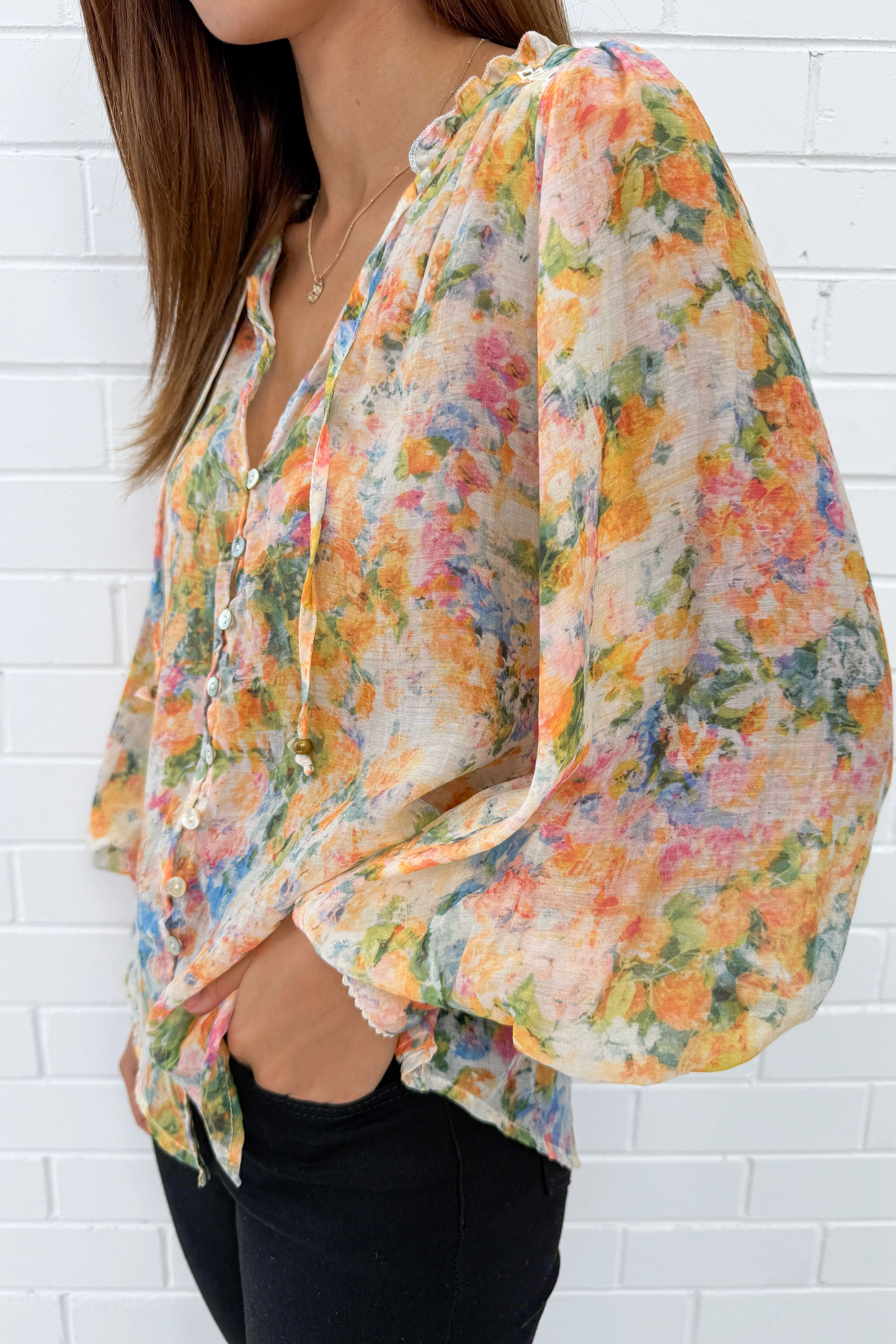 Haven Blouse - Pastel Watercolour - Image 22
