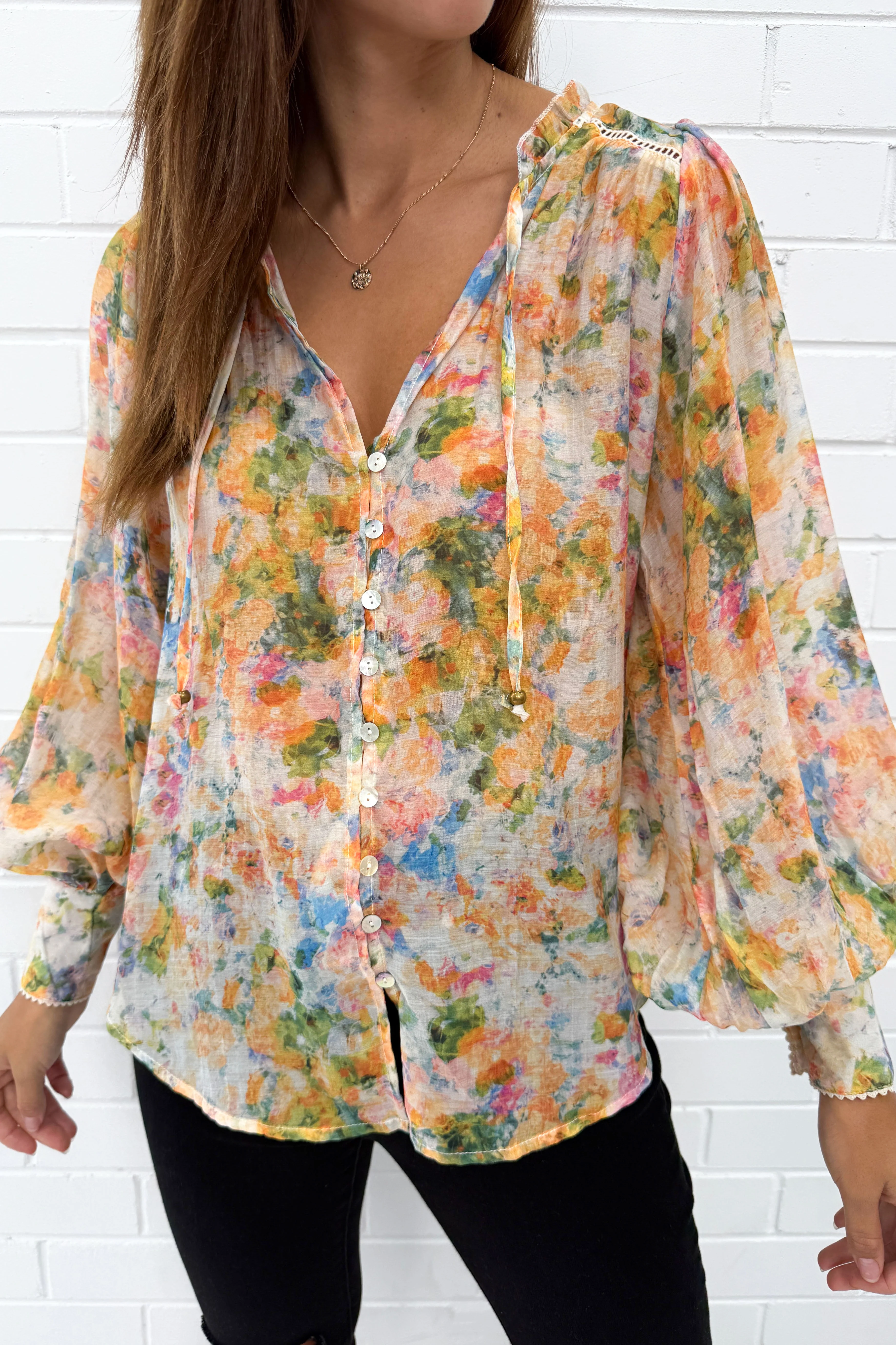 Haven Blouse - Pastel Watercolour - Image 23