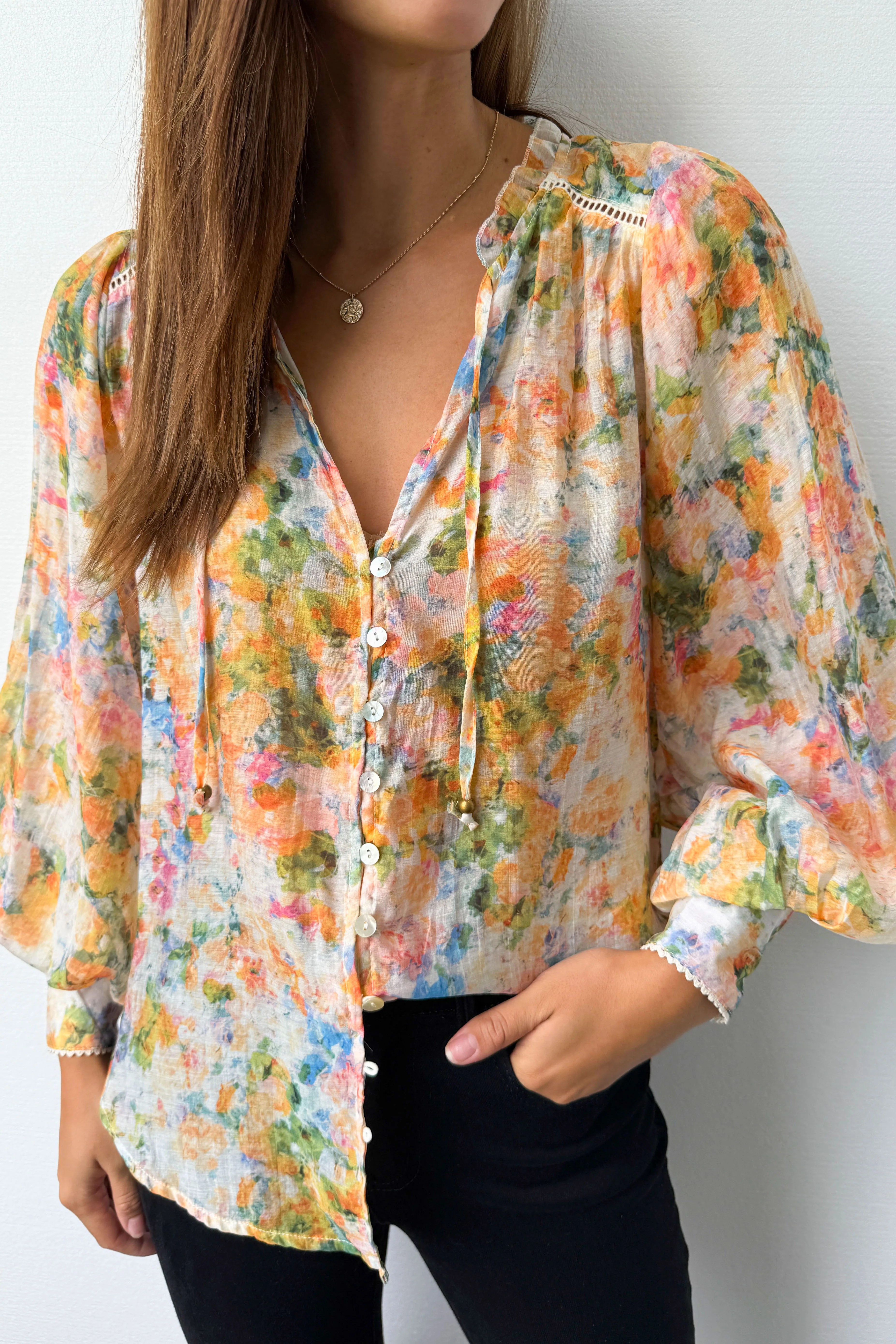 Haven Blouse - Pastel Watercolour - Image 28