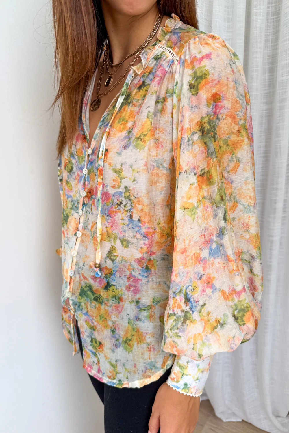 Haven Blouse - Pastel Watercolour - Image 5