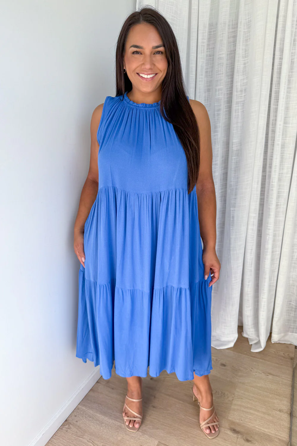 Hayley Dress - Blue - Image 7