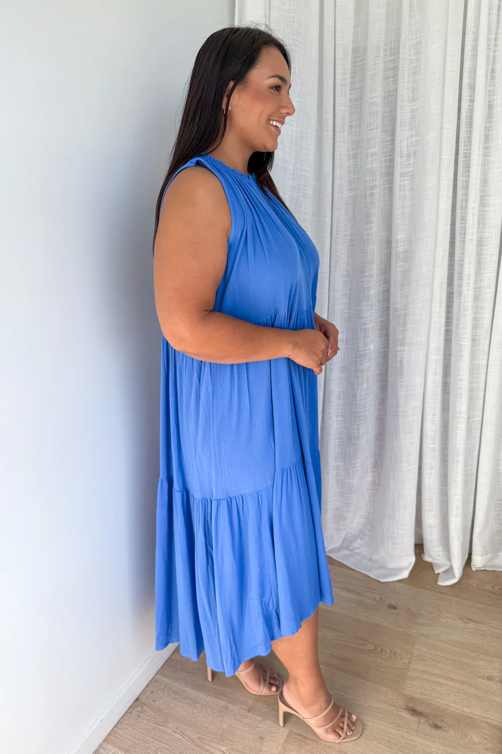Hayley Dress - Blue - Image 8