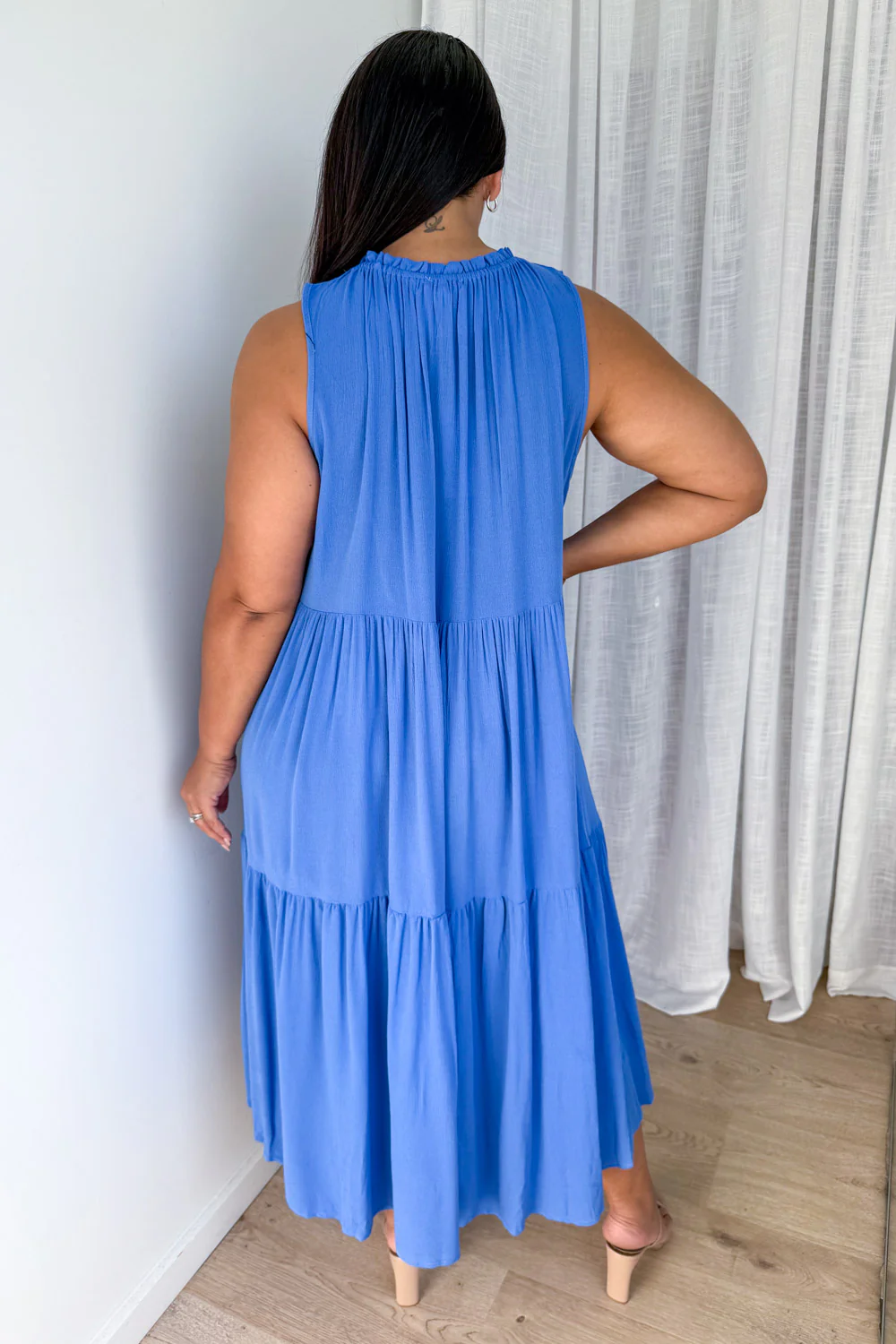 Hayley Dress - Blue - Image 9