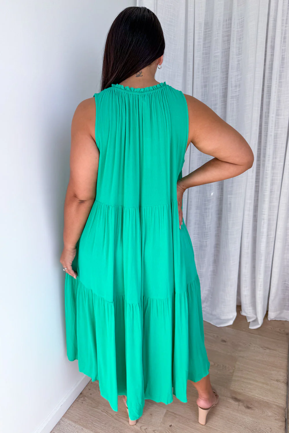 Hayley Dress - Green - Image 10