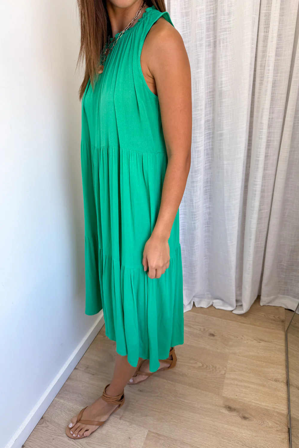 Hayley Dress - Green - Image 4