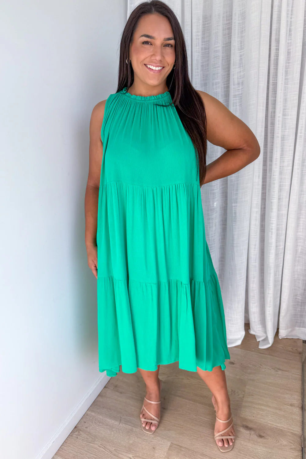 Hayley Dress - Green - Image 8