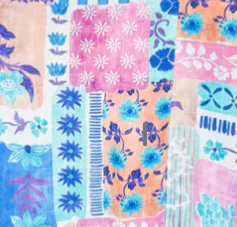 Heather Dress - Blue Patchwork - Image 10