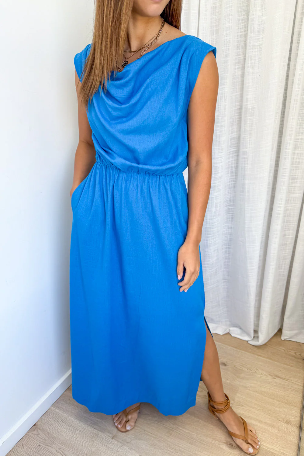 Heidi Dress - Cornflower Blue - Image 3