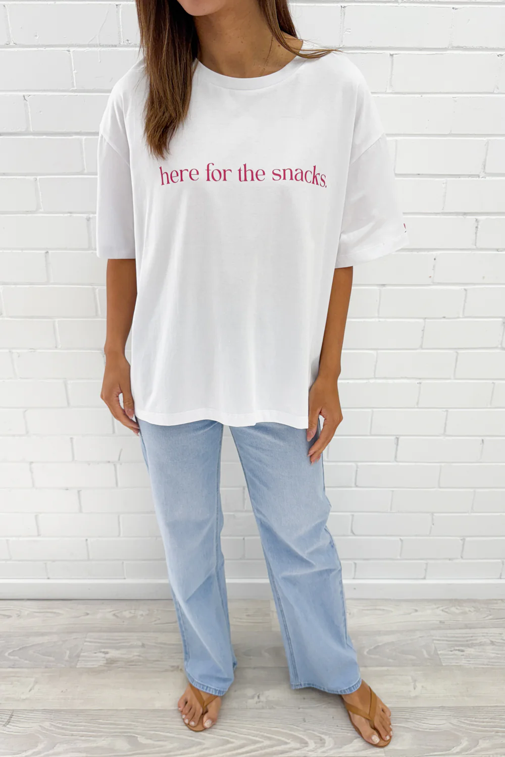 Here For The Snacks Oversized Tee - Image 12