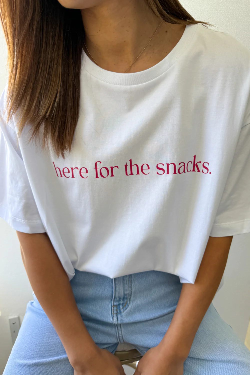 Here For The Snacks Oversized Tee - Image 14
