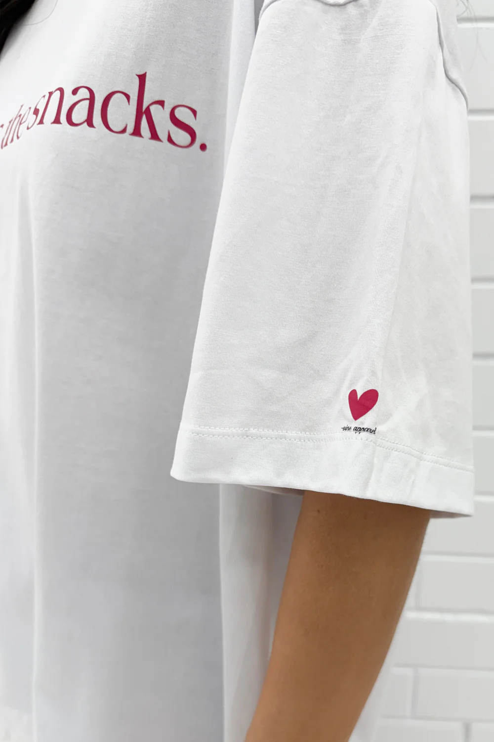 Here For The Snacks Oversized Tee - Image 15
