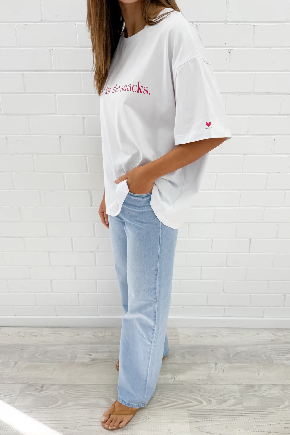 Here For The Snacks Oversized Tee - Image 19