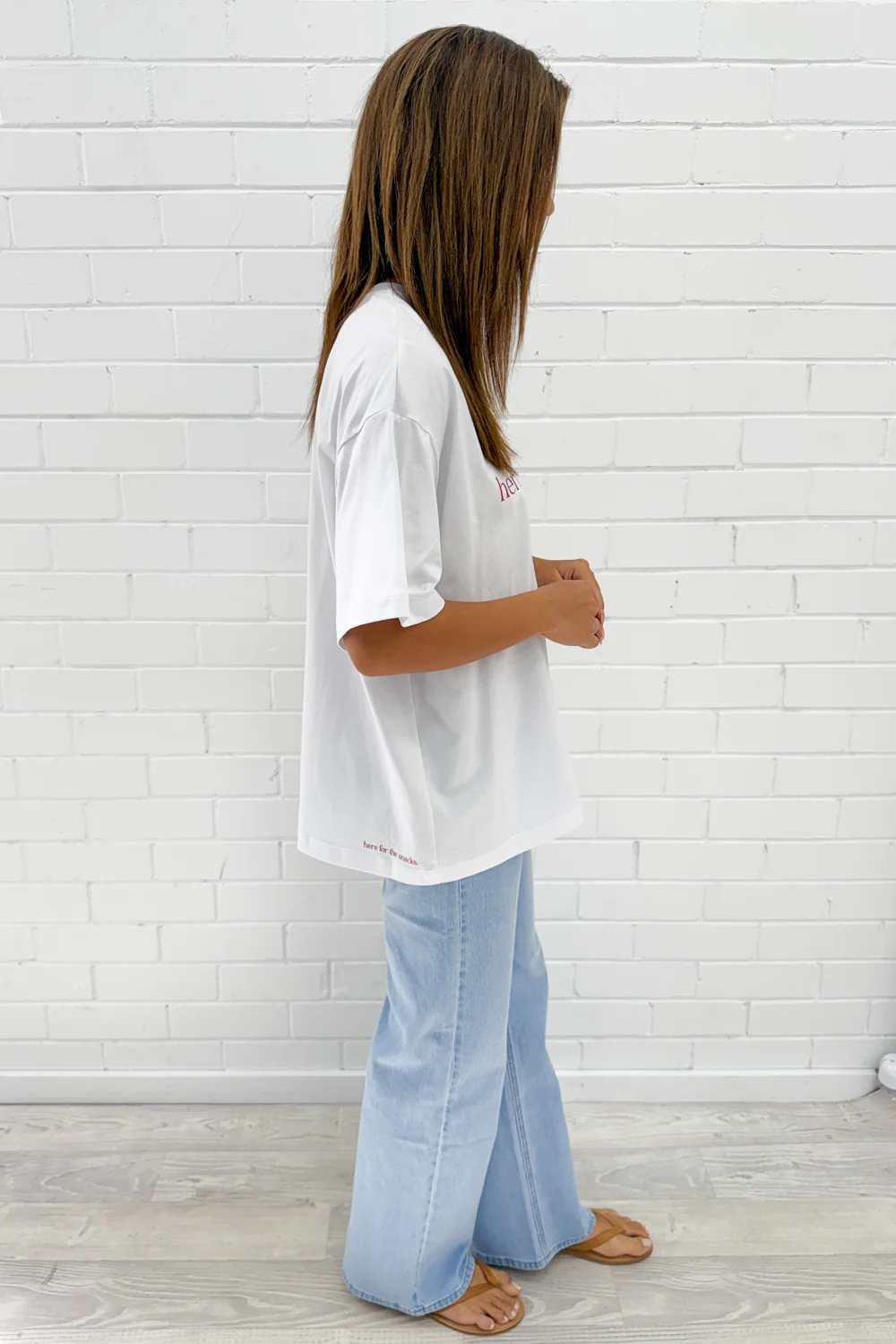 Here For The Snacks Oversized Tee - Image 20