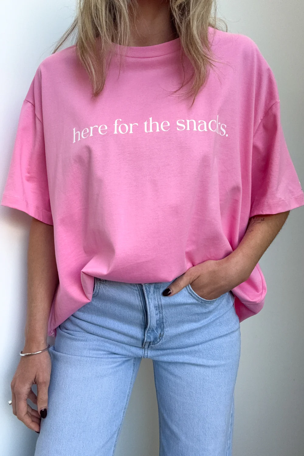 Here For The Snacks Oversized Tee - Image 25