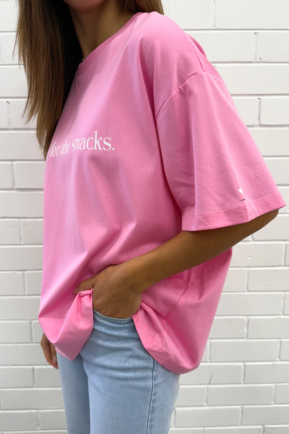 Here For The Snacks Oversized Tee - Image 28