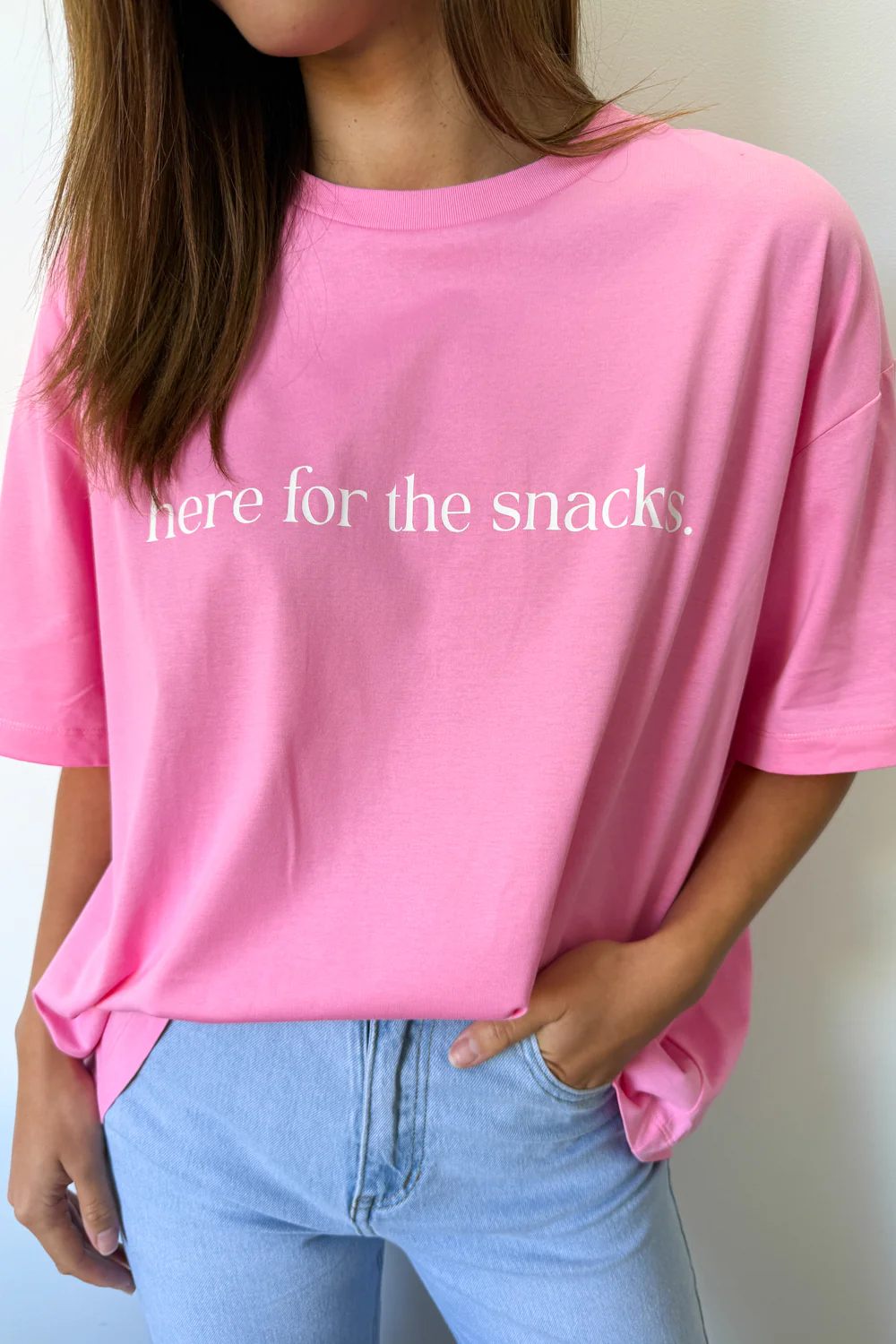 Here For The Snacks Oversized Tee - Image 30