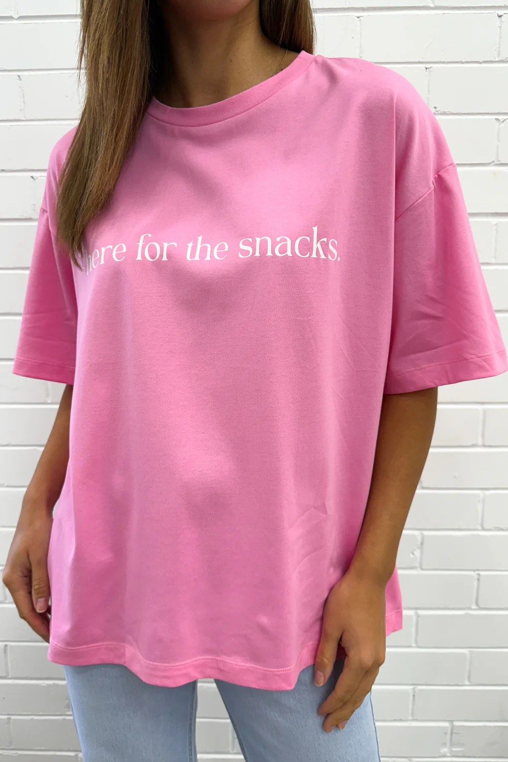 Here For The Snacks Oversized Tee - Image 32