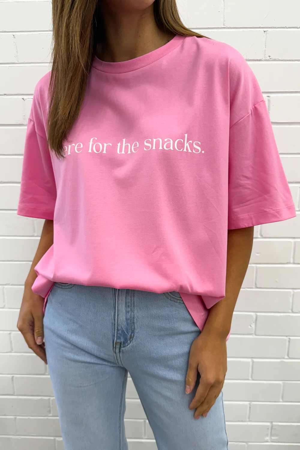 Here For The Snacks Oversized Tee - Image 33