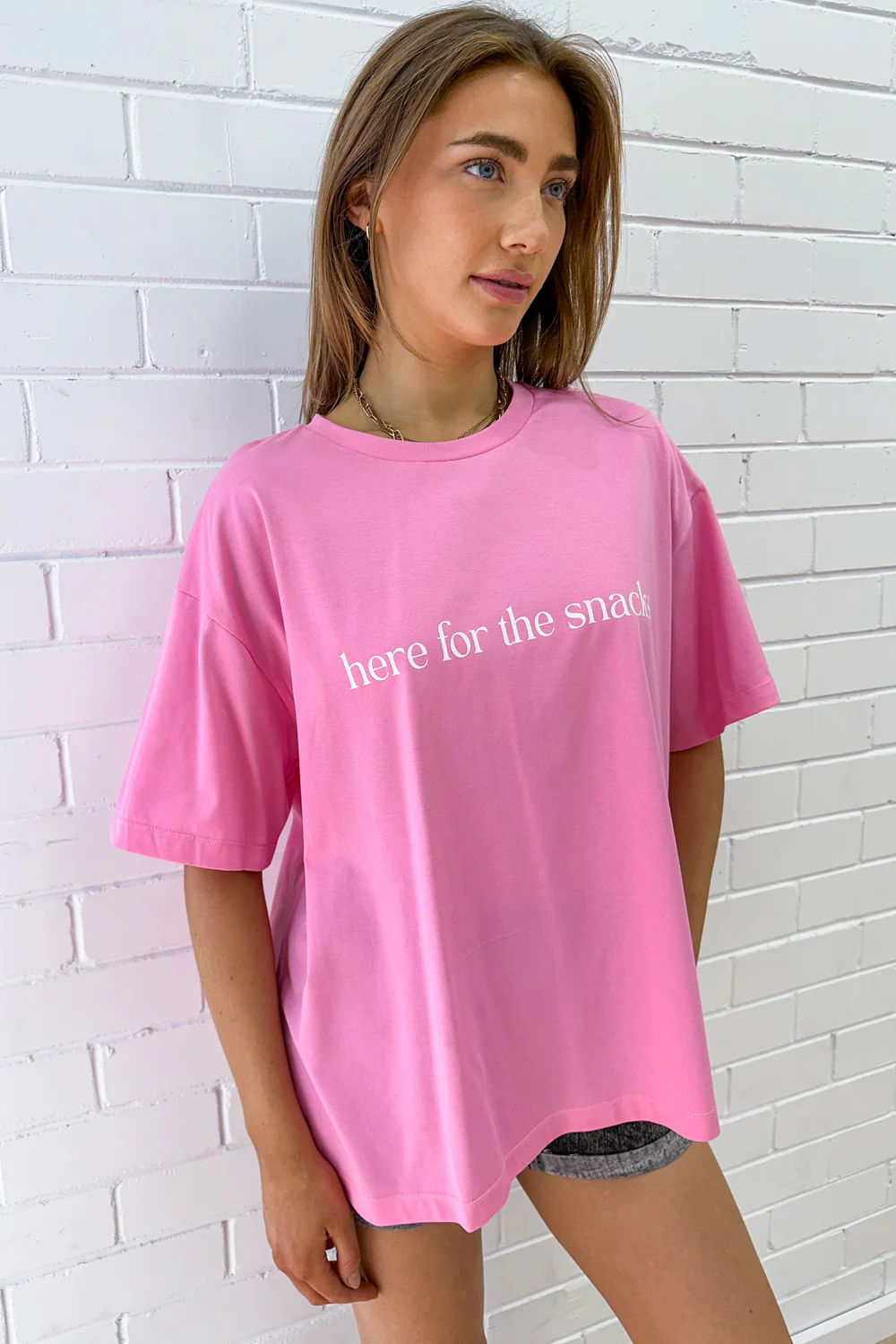 Here For The Snacks Oversized Tee - Image 40