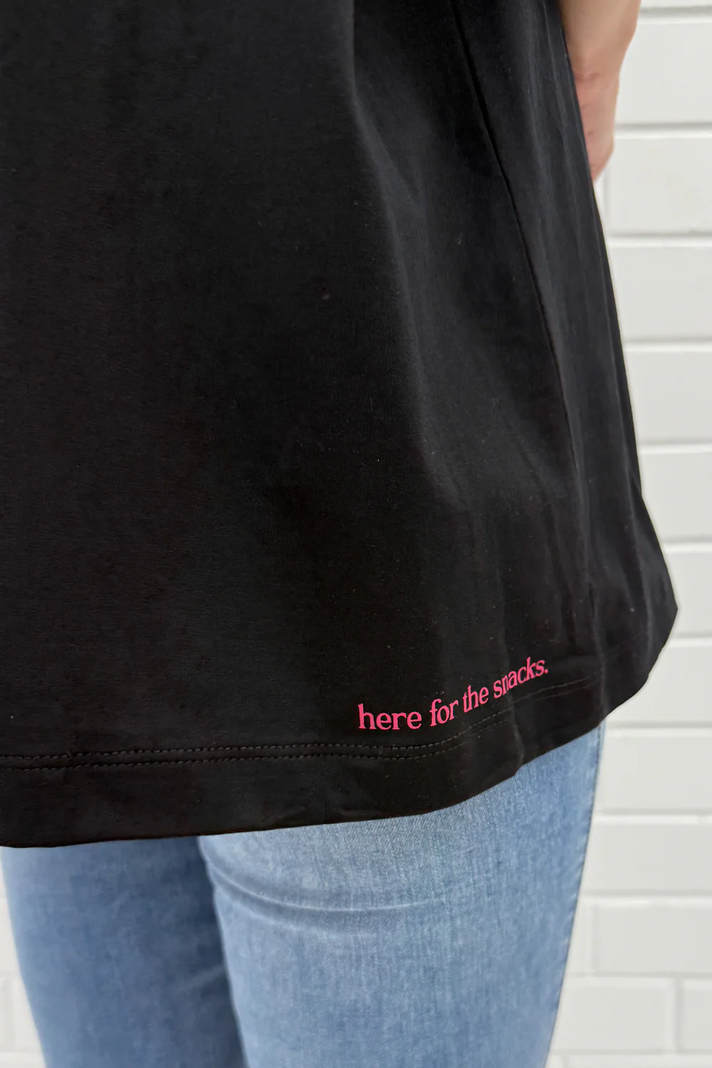 Here For The Snacks Oversized Tee - Image 6