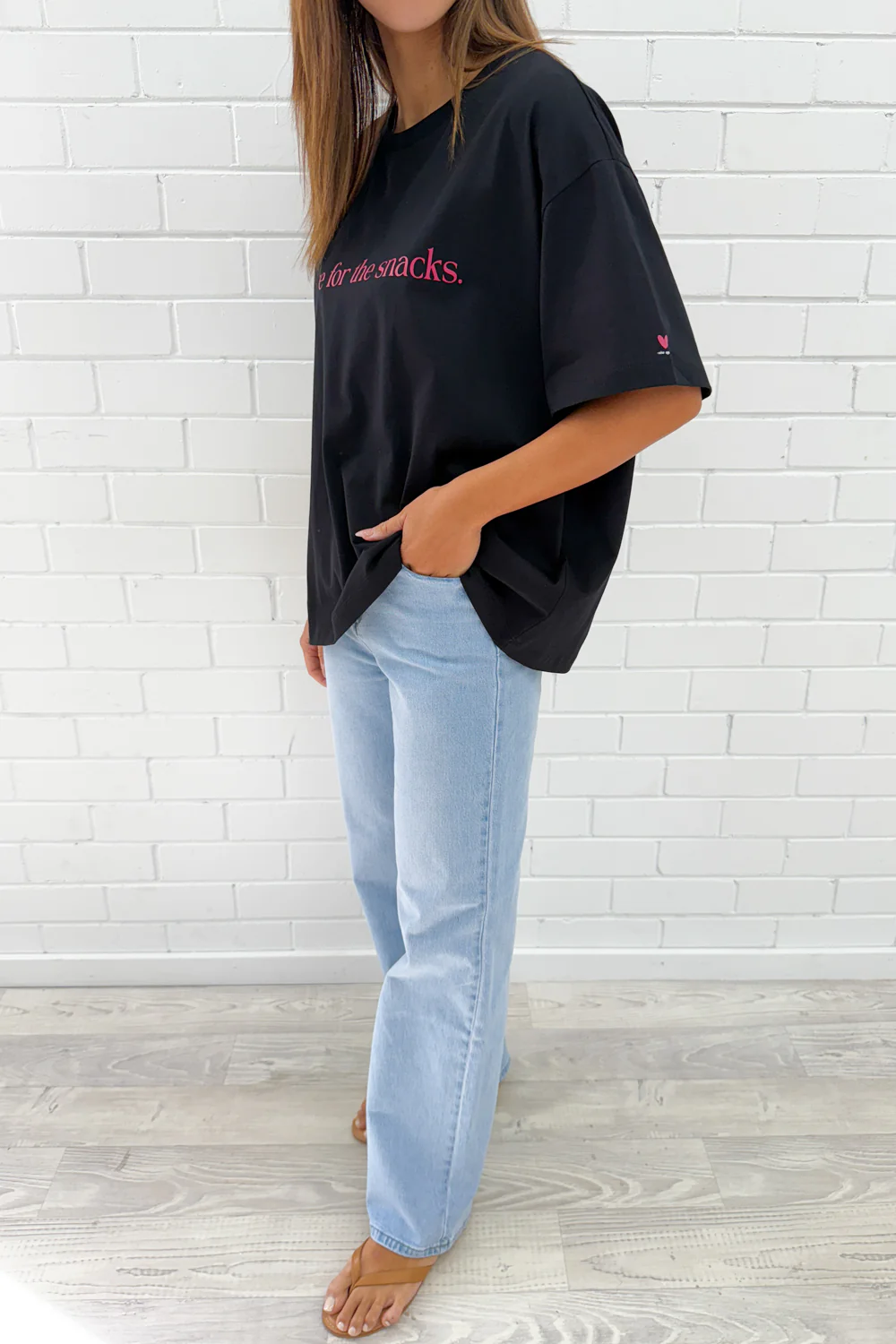 Here For The Snacks Oversized Tee - Image 7