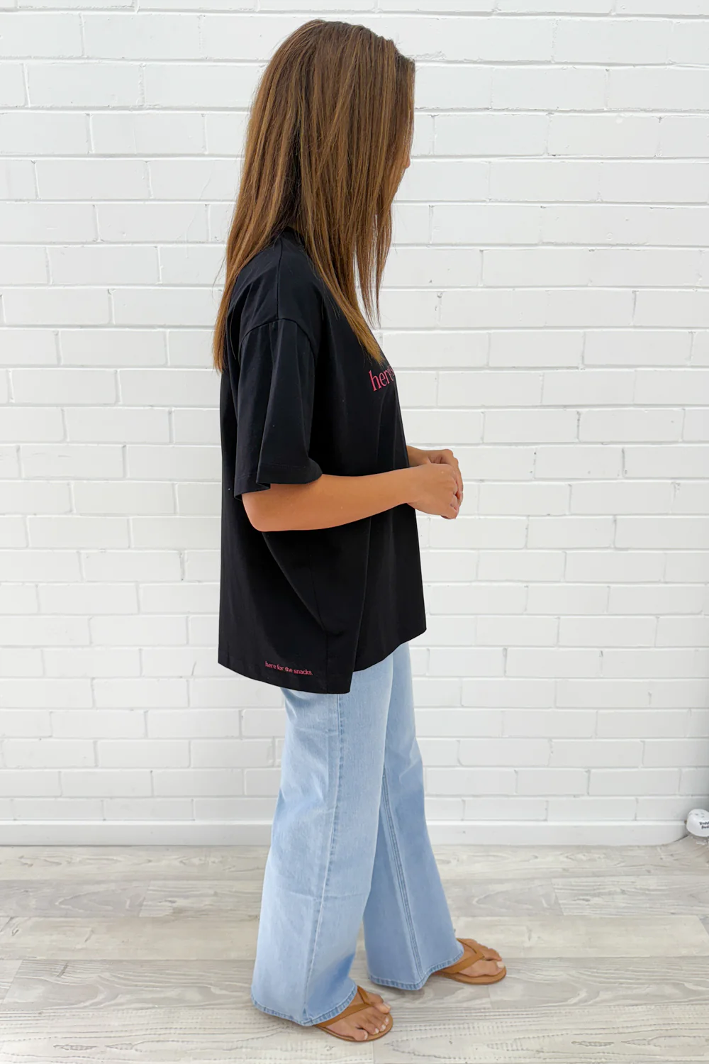 Here For The Snacks Oversized Tee - Image 8