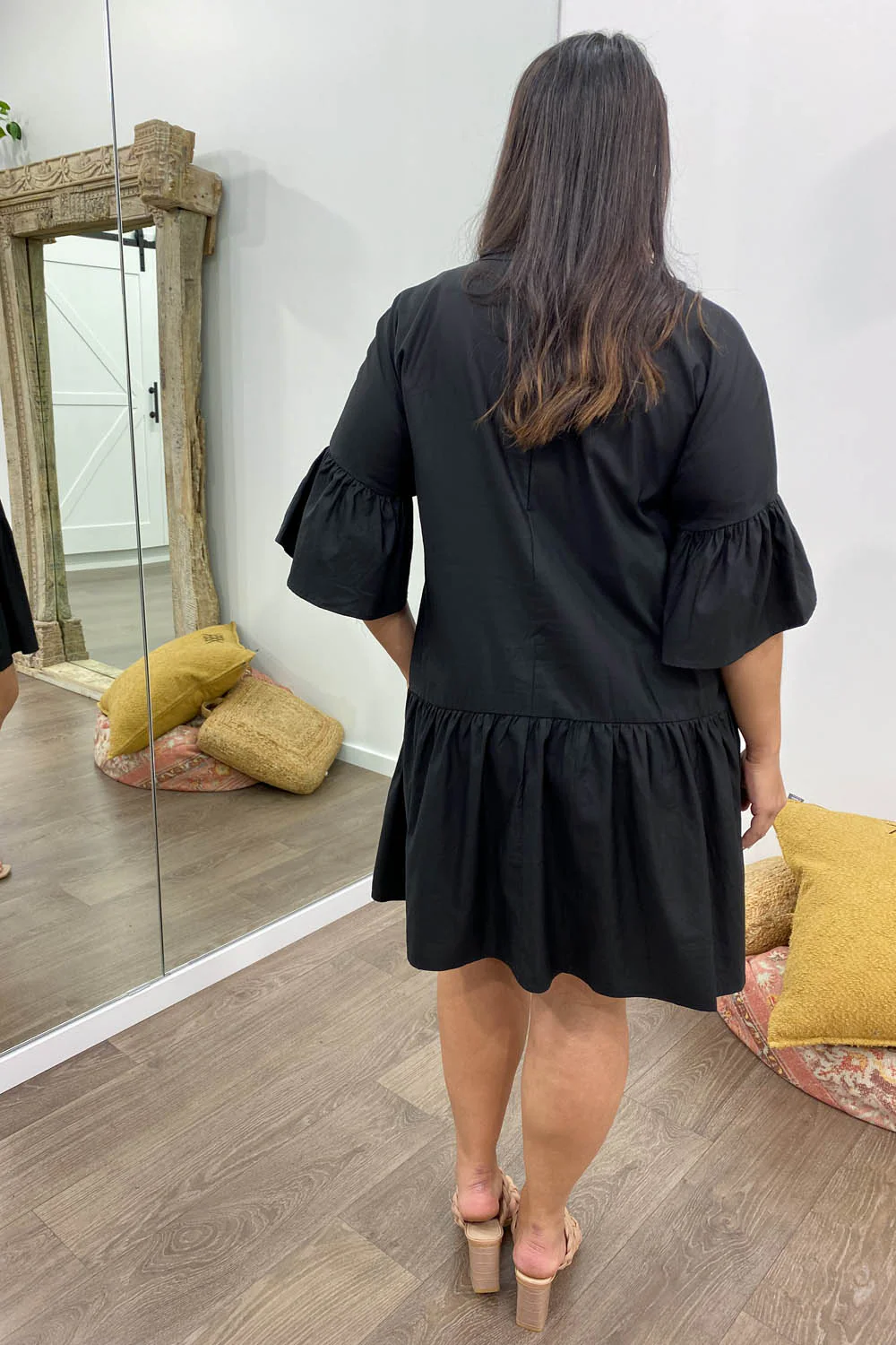 Imogen Dress - Black Gingham - Image 13