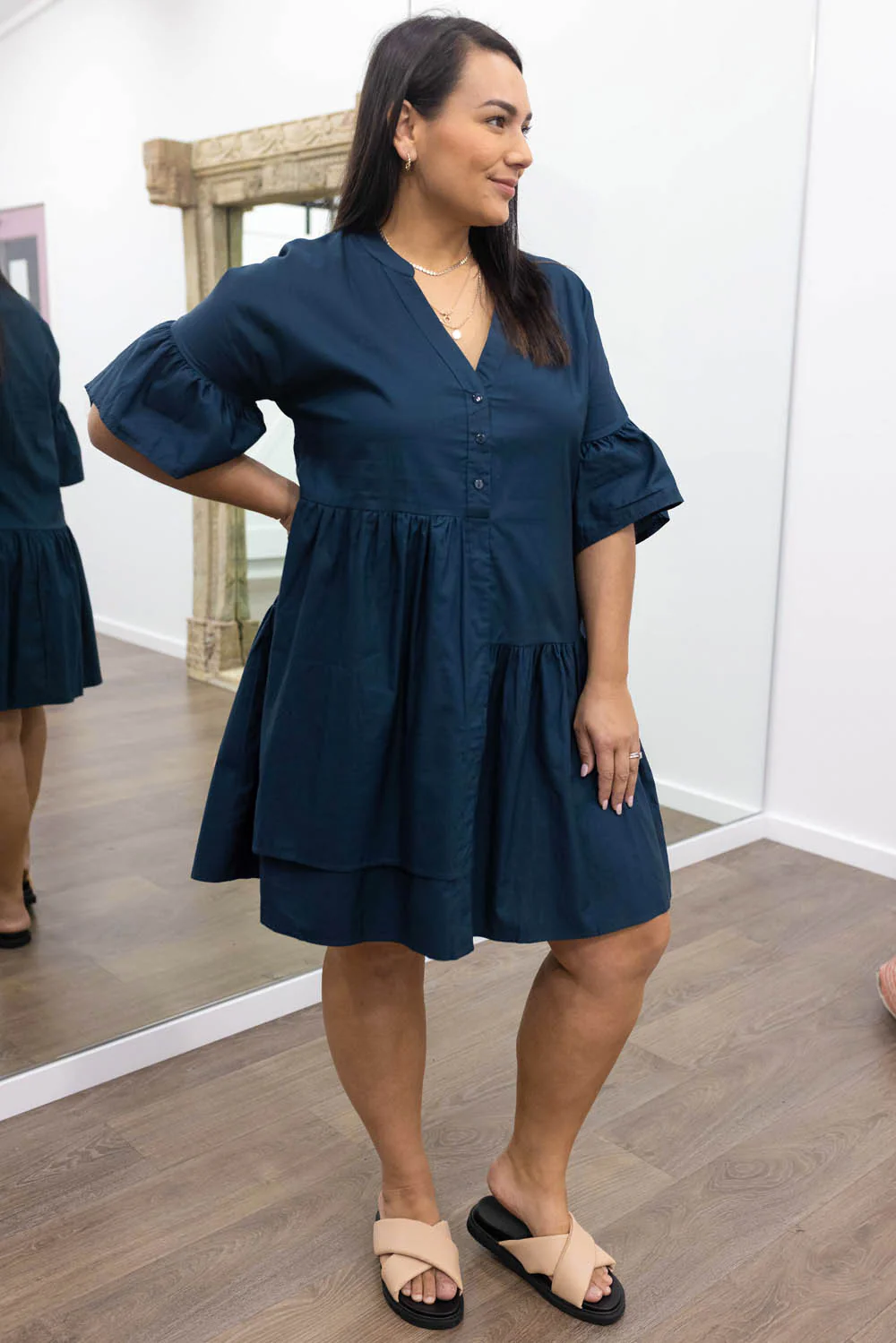 Imogen Dress - Black Gingham - Image 52
