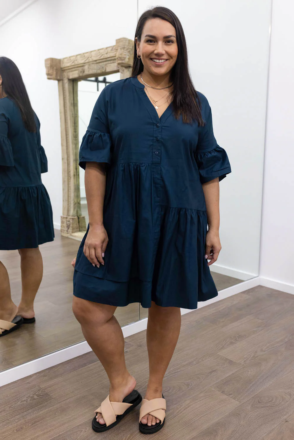 Imogen Dress - Black Gingham - Image 53