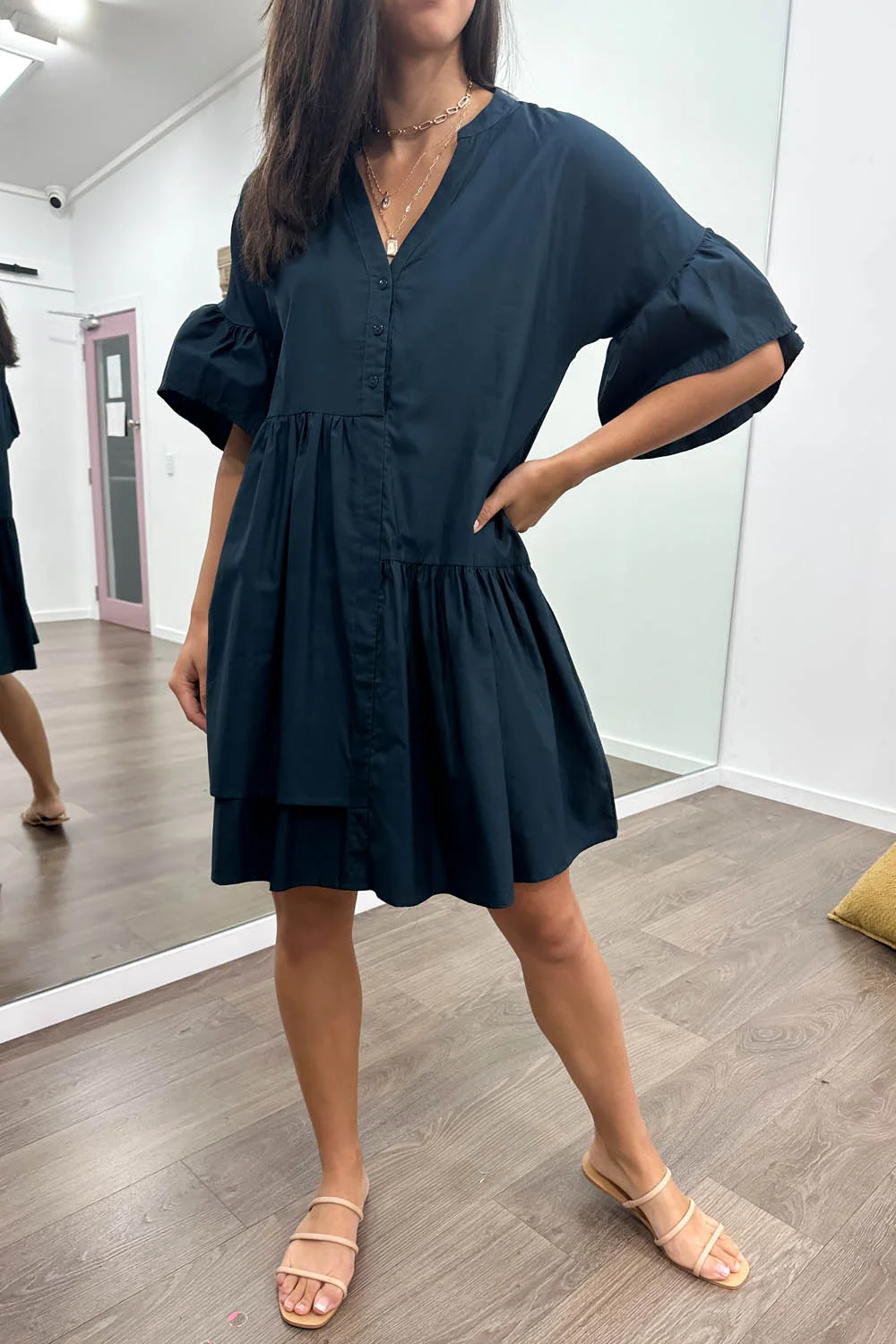 Imogen Dress - Black Gingham - Image 56