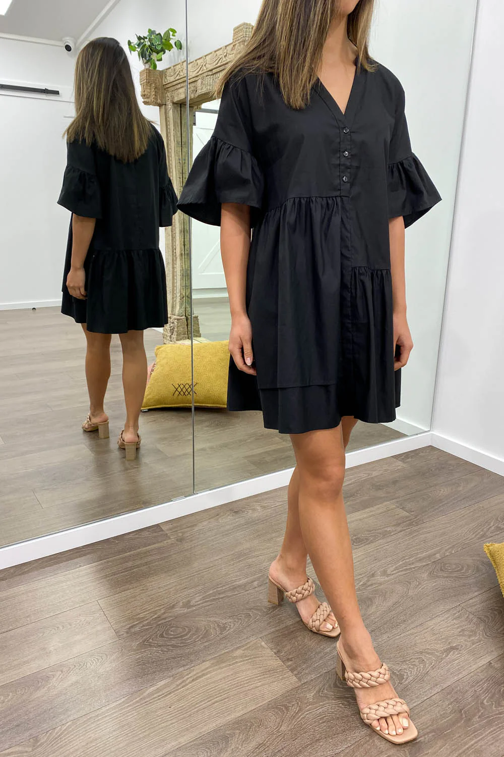 Imogen Dress - Black Gingham - Image 6