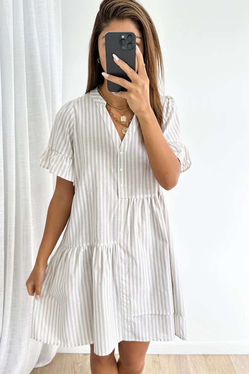 Imogen Dress - Black Gingham - Image 66