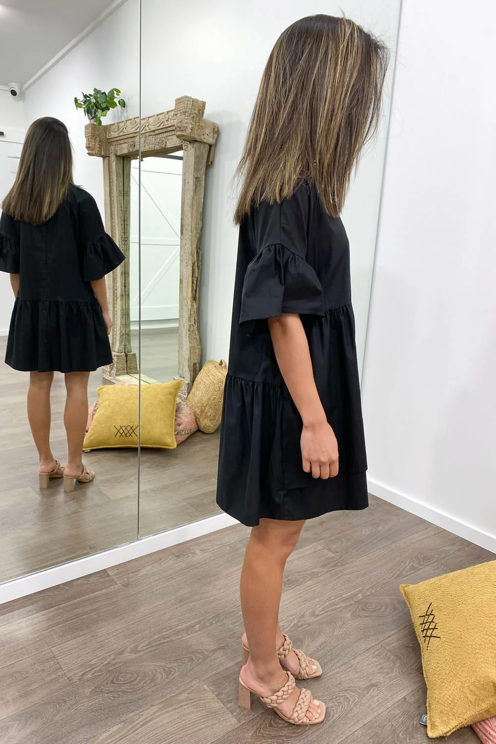Imogen Dress - Black Gingham - Image 7