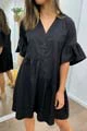 Imogen Dress - Black Gingham - Image 8