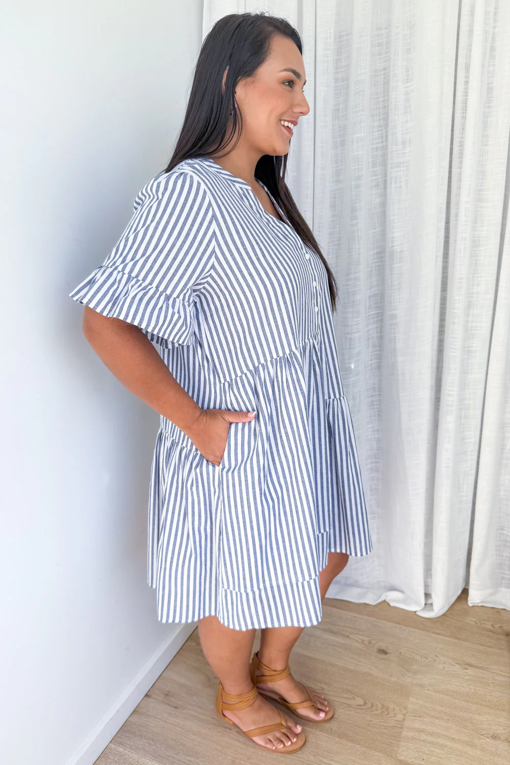 Imogen Dress - Black Gingham - Image 80