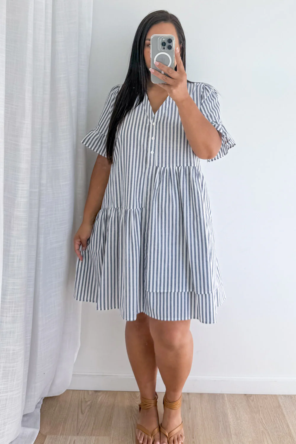 Imogen Dress - Black Gingham - Image 82