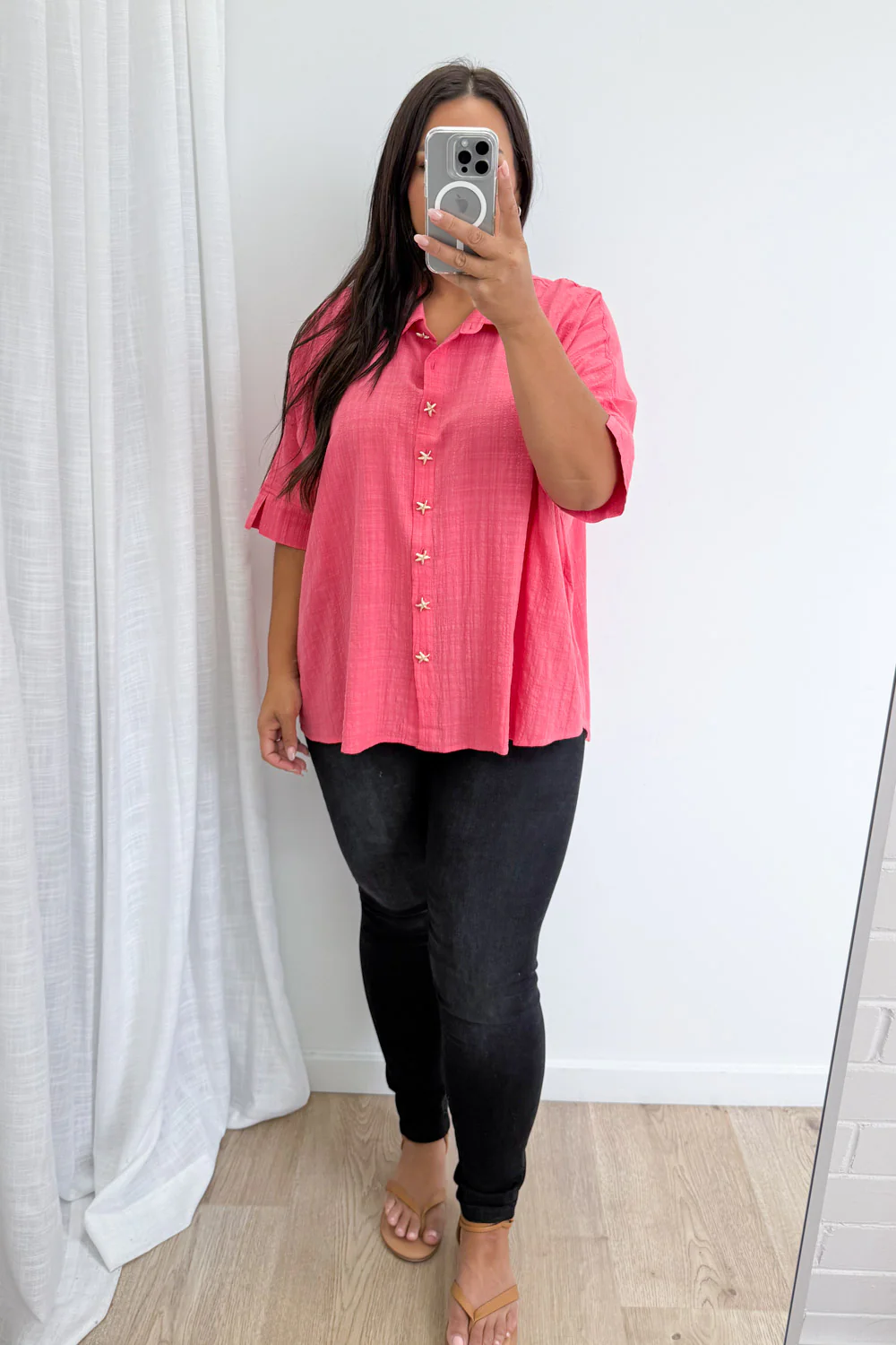 Island Air Shirt - Coral Pink - Image 12