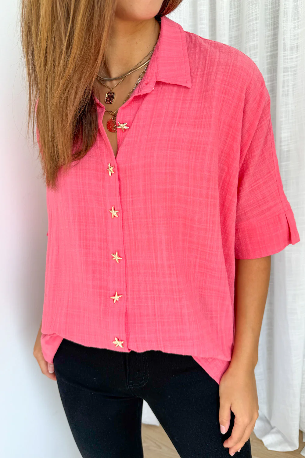 Island Air Shirt - Coral Pink - Image 5