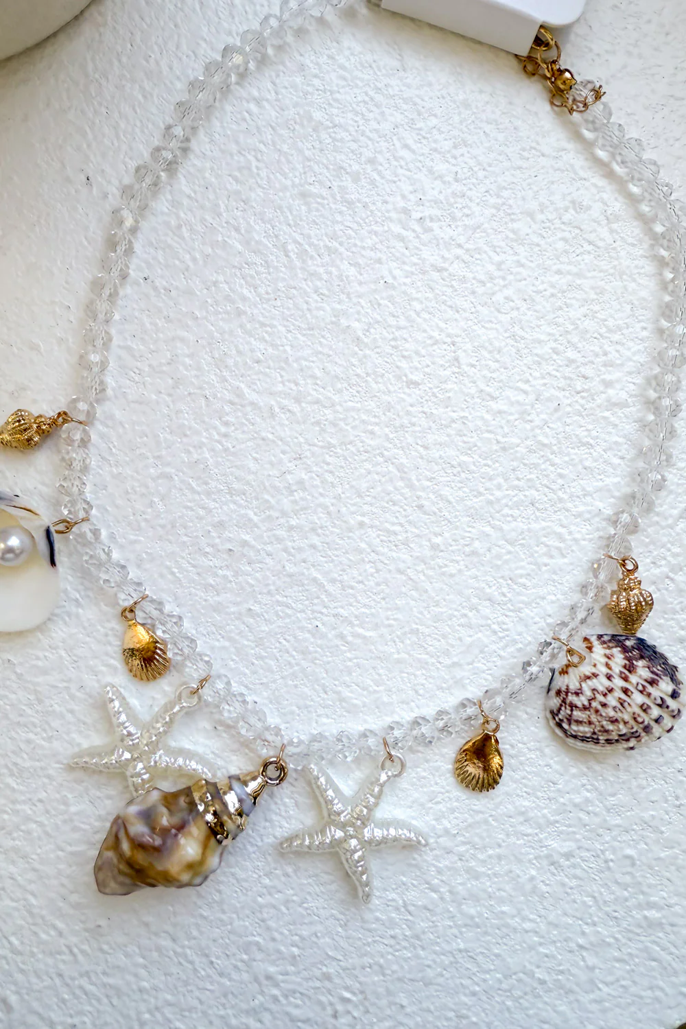 Island Time Charm Necklace - White - Image 2