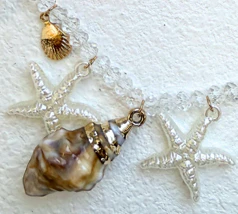 Island Time Charm Necklace - White - Image 5