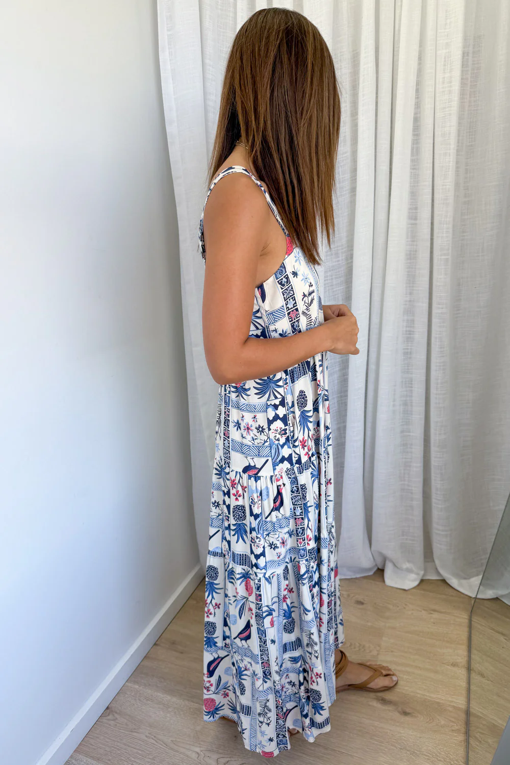Islington Dress - Blue Multi Print - Image 3