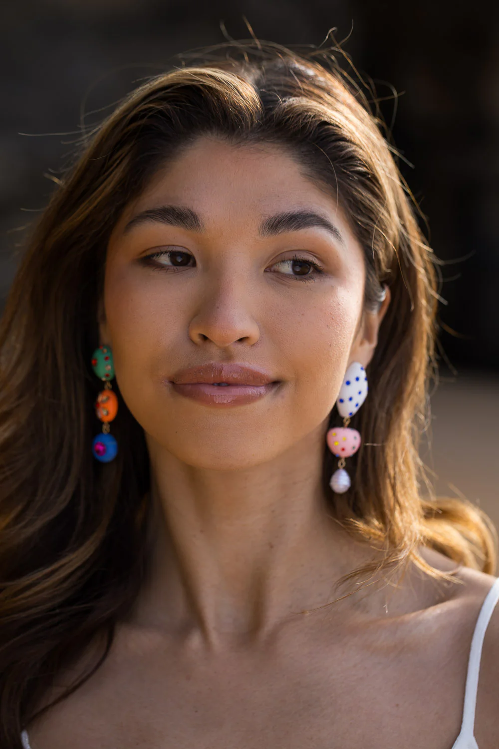 Izzy Earrings - Orange Multi - Image 3