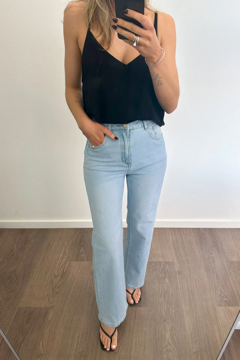 Izzy Straight Leg Jeans - Light Denim - Image 2