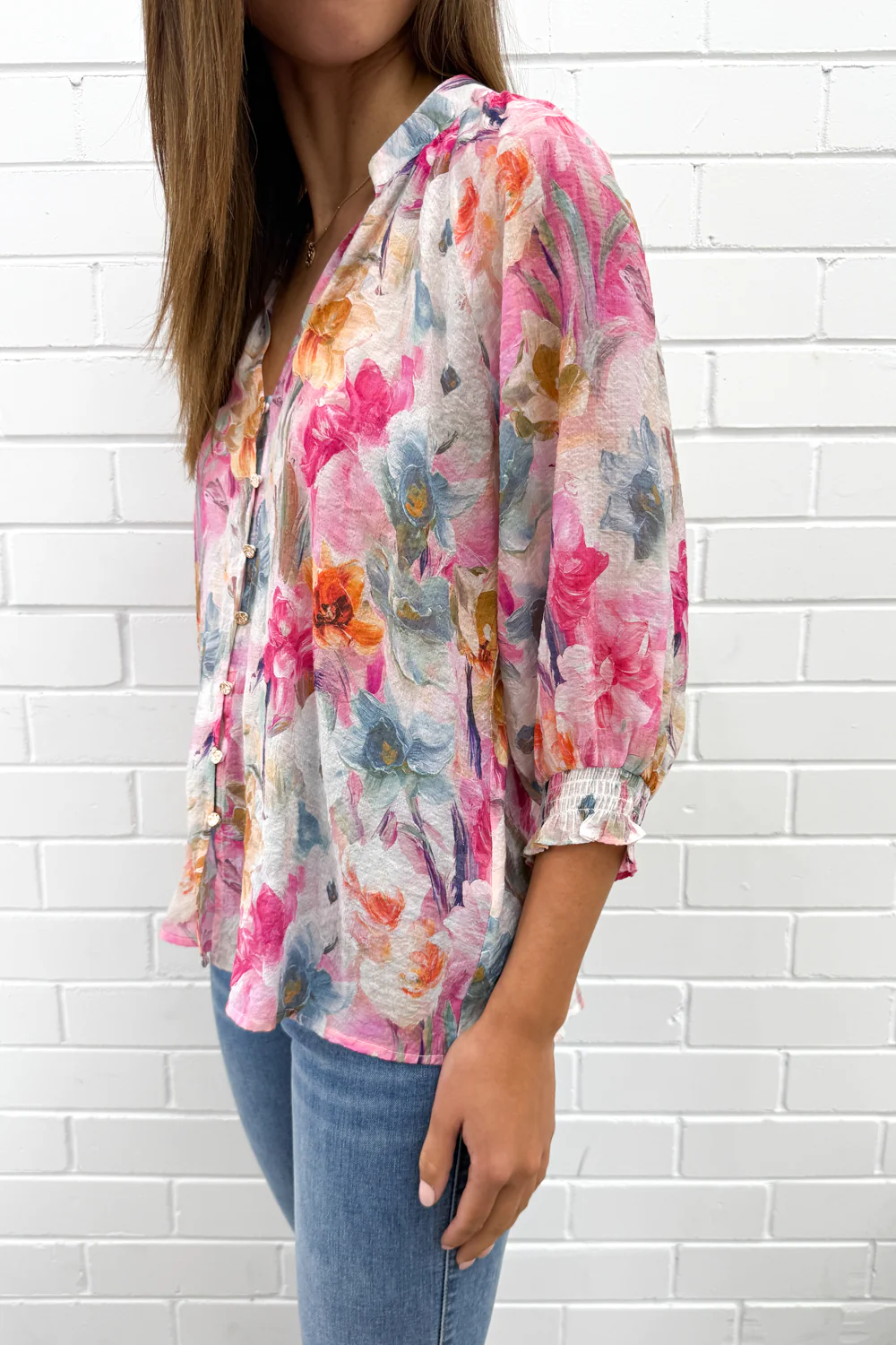 Janette Blouse - Watercolour Floral - Image 6