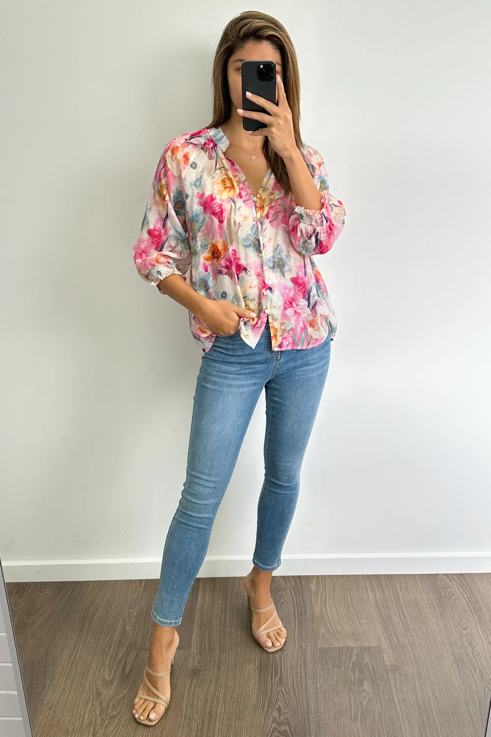 Janette Blouse - Watercolour Floral - Image 9