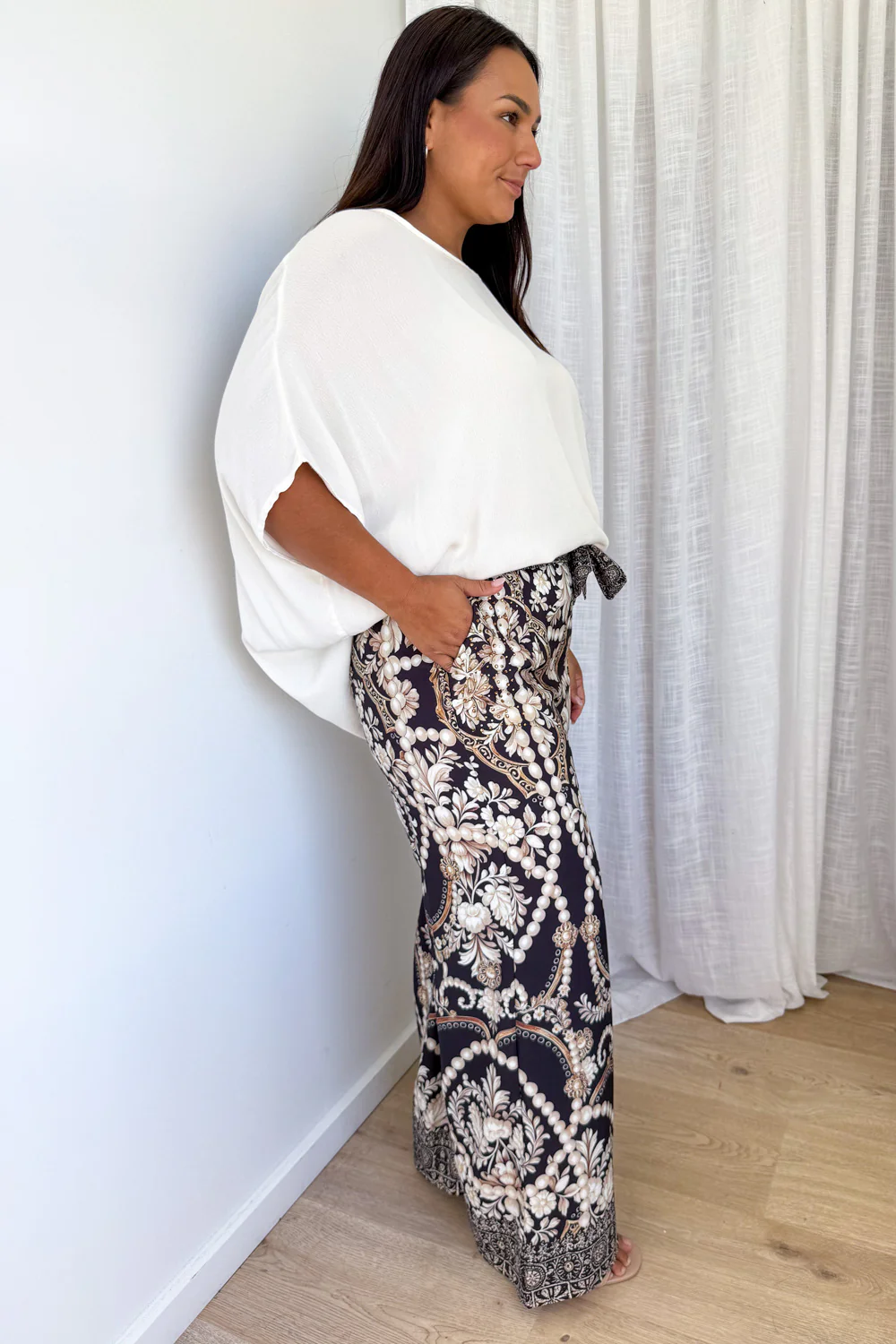 Jasmine Pants - Black Vintage Pearl - Image 10
