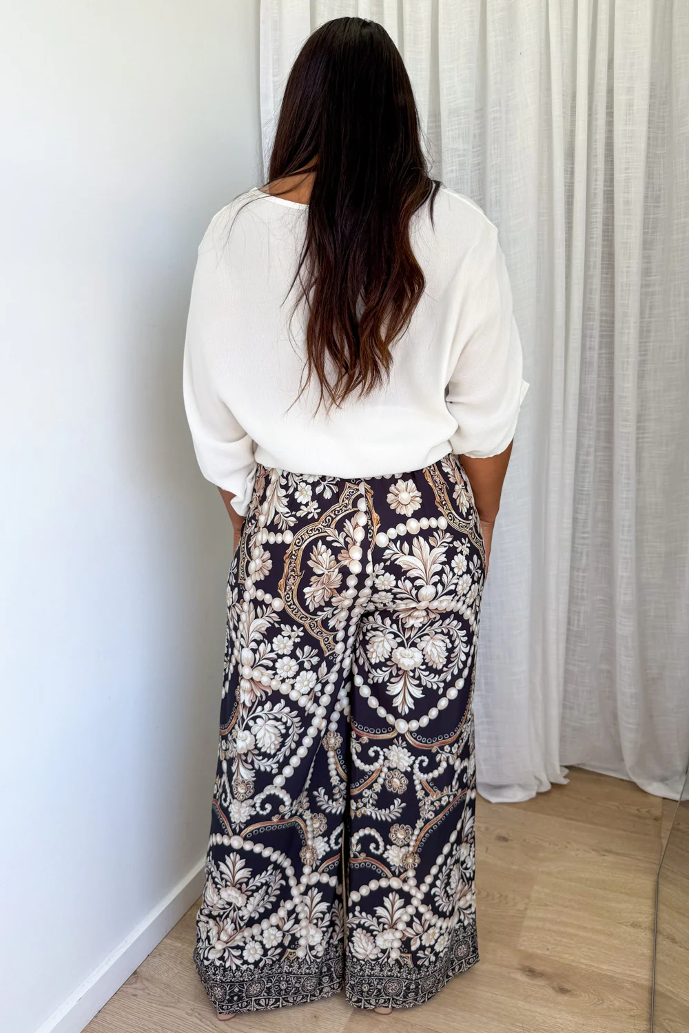 Jasmine Pants - Black Vintage Pearl - Image 11