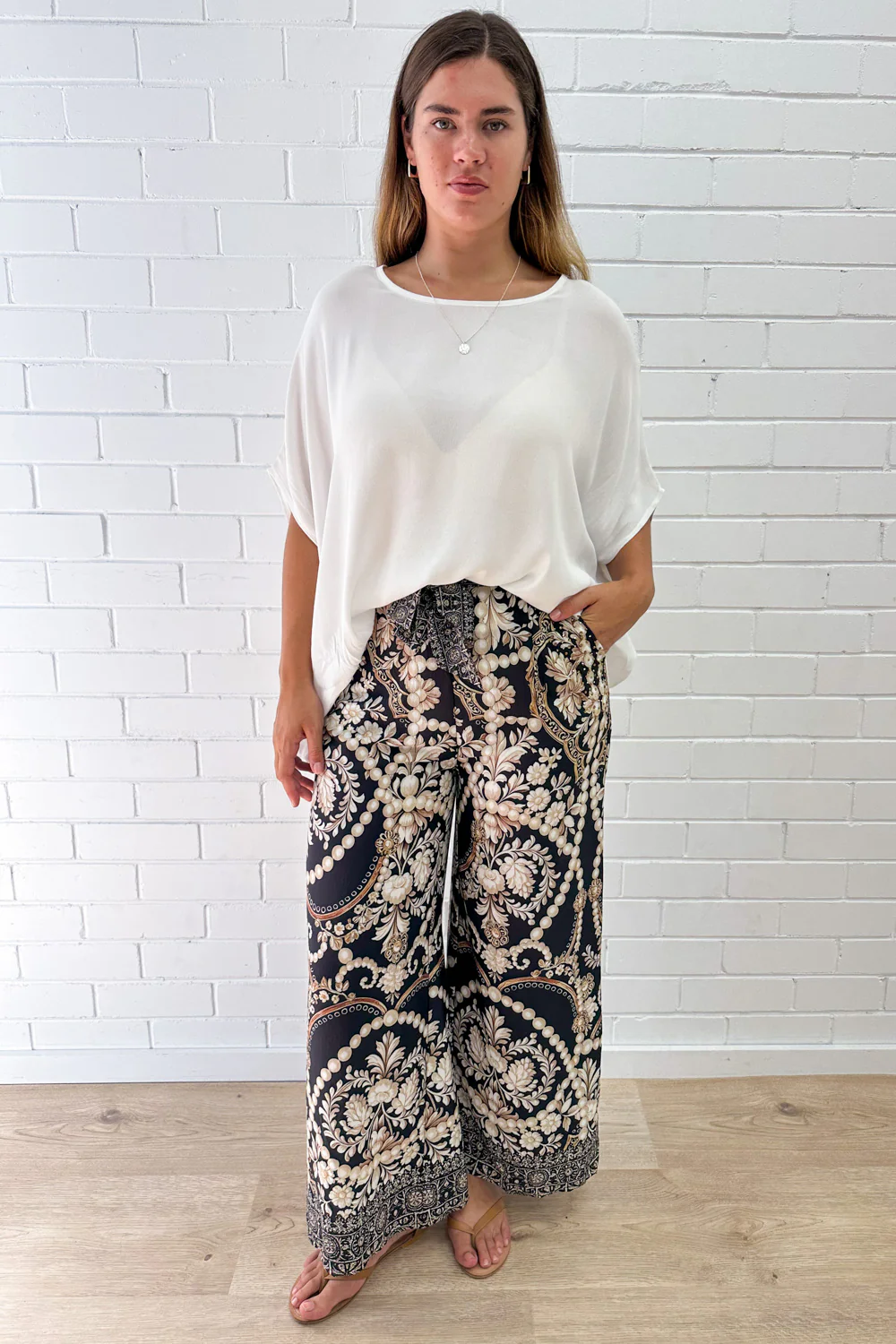 Jasmine Pants - Black Vintage Pearl - Image 13