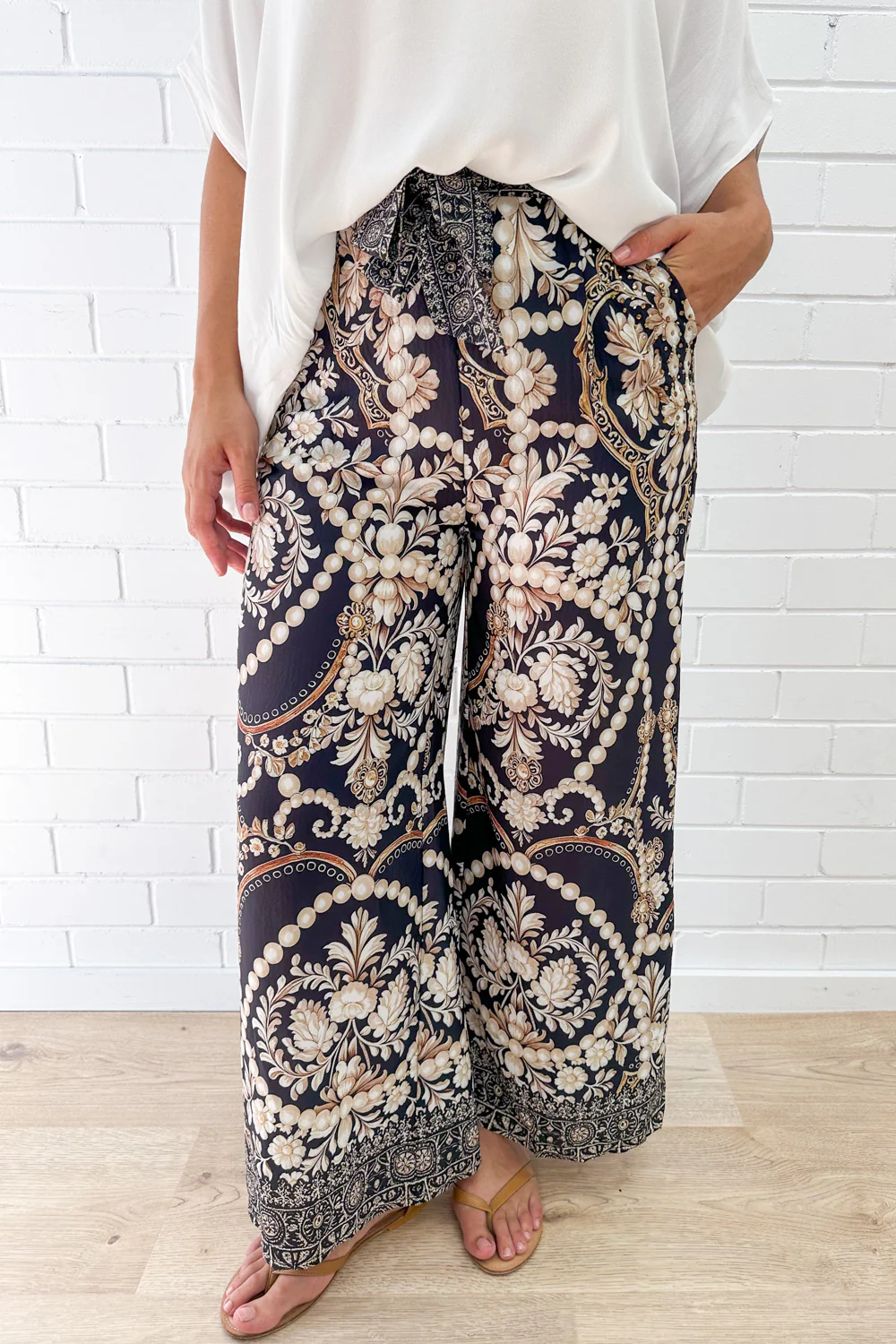 Jasmine Pants - Black Vintage Pearl - Image 14