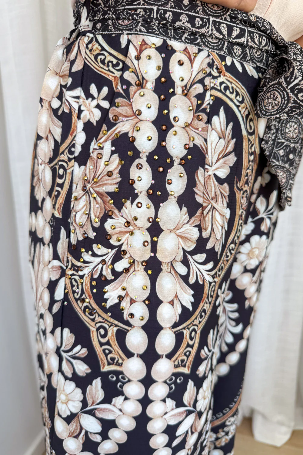 Jasmine Pants - Black Vintage Pearl - Image 6